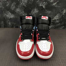 Cargar imagen en el visor de la galería, Air Jordan 1 Retro High OG Black White-Blue-Red Patent Leather CK5666-100