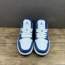 Cargar imagen en el visor de la galería, Air Jordan 1 Low White Dk. Marina Blue-White DC0774-114