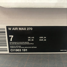 Cargar imagen en el visor de la galería, Air Max 270 White Multi-Color-White