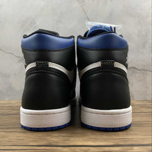 Cargar imagen en el visor de la galería, Air Jordan 1 Retro High OG Black Black-White-Game Royal (2021) 555088-041