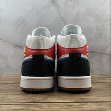 Cargar imagen en el visor de la galería, Air Jordan 1 Mid SE Black White Red Blue DC1426-100