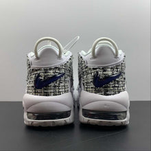 Cargar imagen en el visor de la galería, Air More Uptempo White Midnight Navy White Custom DH9719 100