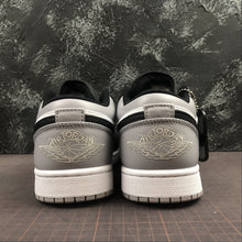 Cargar imagen en el visor de la galería, Air Jordan 1 Low White Atmosphere Grey-Black 553558-110