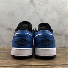 Cargar imagen en el visor de la galería, Air Jordan 1 Low Blue White Black 553558-124