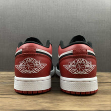 Cargar imagen en el visor de la galería, Air Jordan 1 Low “Bred Toe” Gym Red Black-White 553558-612