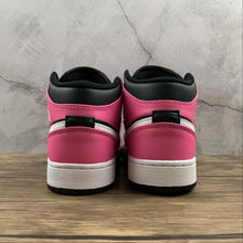 Cargar imagen en el visor de la galería, Air Jordan 1 Mid (GS) Black-White-Pinksicle 555112-002