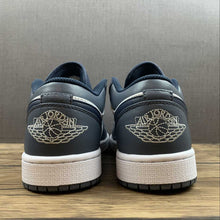 Cargar imagen en el visor de la galería, Air Jordan 1 Low Armory Navy White Black 553558-414
