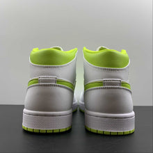 Cargar imagen en el visor de la galería, Air Jordan 1 Mid White Atomic Green White (2022) BQ6472-131