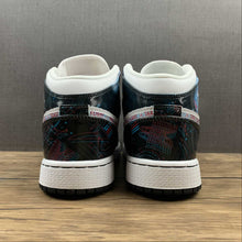 Cargar imagen en el visor de la galería, Air Jordan 1 Mid SE (GS) White Bright Crimson-Blue Hero 2021 BQ6931-114