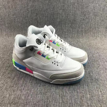 Cargar imagen en el visor de la galería, Air Jordan 3 Retro SE Quai 54 Rainbow Colorful AT9195-111