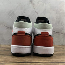 Cargar imagen en el visor de la galería, Air Jordan 1 Mid White Track Red Black Igloo 852542-100
