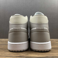 Cargar imagen en el visor de la galería, Air Jordan 1 Mid College Grey Light Bone-White (2021) 554724 082