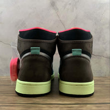 Cargar imagen en el visor de la galería, Air Jordan 1 Retro High OG Baroque Brown Racer Pink-Black 555088-201
