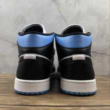 Cargar imagen en el visor de la galería, Air Jordan 1 Mid White Black University Blue (2021) BQ6472-102