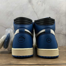 Cargar imagen en el visor de la galería, Air Jordan 1 High OG SP Sail Black-Mltry Blue-Shy Pnk MNJDLS-642