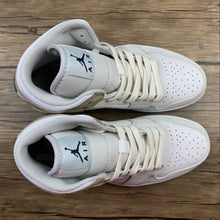 Cargar imagen en el visor de la galería, Air Jordan 1 Mid MEM2 White Blue Void-Team Red-Khaki (2021) DO6726-100