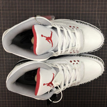 Cargar imagen en el visor de la galería, Air Jordan 3 Retro JTH NGR White White-Fire-Red-Black AV6683-160