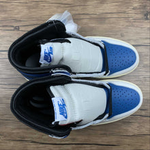 Cargar imagen en el visor de la galería, Air Jordan 1 High OG SP Sail Black-Mltry Blue-Shy Pnk MNJDLS-642