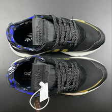 Cargar imagen en el visor de la galería, Adidas Nite Jogger Black Gold Blue FW6711