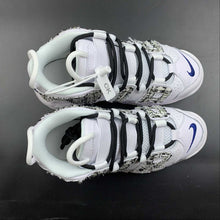 Cargar imagen en el visor de la galería, Air More Uptempo White Midnight Navy White Custom DH9719 100