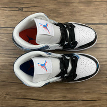 Cargar imagen en el visor de la galería, Air Jordan 1 Mid SE (GS) White Bright Crimson-Blue Hero 2021 BQ6931-114