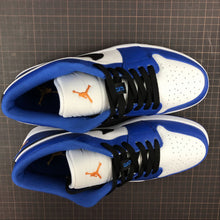 Cargar imagen en el visor de la galería, Air Jordan 1 Low Hyper Royal Orange Peel-White 553558-401