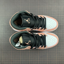 Cargar imagen en el visor de la galería, Air Jordan 1 Mid Pink Quartz Dk Smoke Grey 555112-603