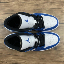 Cargar imagen en el visor de la galería, Air Jordan 1 Low Blue White Black 553558-124