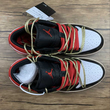 Cargar imagen en el visor de la galería, Air Jordan 1 Low Black Siren Red White DC0774-004