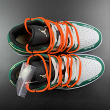 Cargar imagen en el visor de la galería, Air Jordan 1 Low “Youth Campus Time” Green White Orange 553558-062