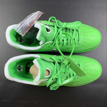 Cargar imagen en el visor de la galería, Air Force 1 07 OW Light Green Spark Metallic Silver DX1419-300