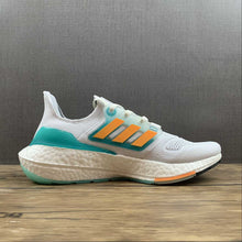 Cargar imagen en el visor de la galería, Adidas UltraBoost 22 White Fluo Blue Orange GX5463