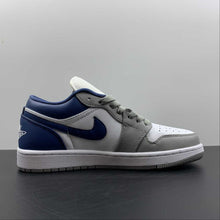 Cargar imagen en el visor de la galería, Air Jordan 1 Low White Grey-Blue DC0774-042