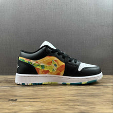 Cargar imagen en el visor de la galería, Air Jordan 1 Low SE (GS) Black White-Team Orange DJ6252-038