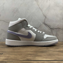Cargar imagen en el visor de la galería, Air Jordan 1 Mid White Gray Blue (2021) BQ6472-105