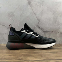 Cargar imagen en el visor de la galería, Adidas ZX 2K Boost Black Supplier Colour Shock Red FX7475