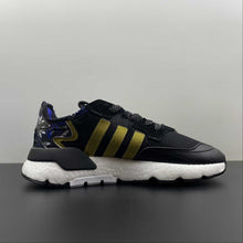 Cargar imagen en el visor de la galería, Adidas Nite Jogger Black Gold Blue FW6711