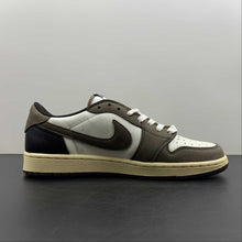 Cargar imagen en el visor de la galería, Air Jordan 1 Retro Low OG SP “Travis Scott” Black Brown Barb DM7866-851