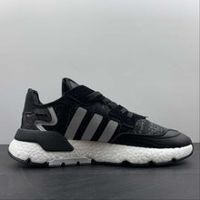 Cargar imagen en el visor de la galería, Adidas Nite Jogger Core Black Cloud White FW6716