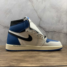 Cargar imagen en el visor de la galería, Air Jordan 1 High OG SP Sail Black-Mltry Blue-Shy Pnk MNJDLS-642