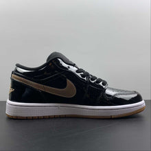 Cargar imagen en el visor de la galería, Air Jordan 1 Low Black Gold 554723-032