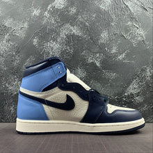 Cargar imagen en el visor de la galería, Air Jordan 1 Retro High OG Sail Obsidian-University Blue 555088-140