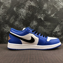 Cargar imagen en el visor de la galería, Air Jordan 1 Low Hyper Royal Orange Peel-White 553558-401