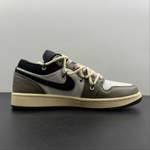 Cargar imagen en el visor de la galería, Air Jordan 1 Low “Made With Love” Brown Grey 553558-062