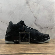 Cargar imagen en el visor de la galería, Air Jordan 3 Retro Flyknit Black Black Anthracite AQ1005-001