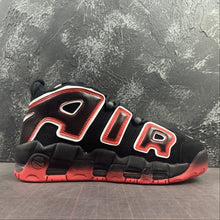 Cargar imagen en el visor de la galería, Air More Uptempo 96 Black White Laser Crimson CJ6129-001
