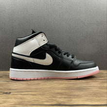 Cargar imagen en el visor de la galería, Air Jordan 1 Mid Black White Arctic Punch (2021) 555112 061