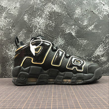 Cargar imagen en el visor de la galería, Air More Uptempo 96 FRANCE QS Black Metallic Gold AV3810-001
