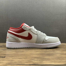 Cargar imagen en el visor de la galería, Air Jordan 1 Low Grey White Red DC6991-016