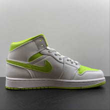 Cargar imagen en el visor de la galería, Air Jordan 1 Mid White Atomic Green White (2022) BQ6472-131